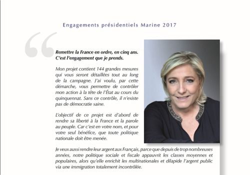 Telecharger Programme Marine Le Pen - Présidentielle 2017 Telecharger Programme Marine Le Pen - Présidentielle 2017