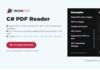 Telecharger gratuitement C# PDF Reader