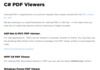 Telecharger gratuitement C# PDF Viewer
