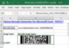 Telecharger gratuitement Excel PDF417 Barcode Generator
