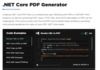 Telecharger gratuitement Net Core PDF Generator
