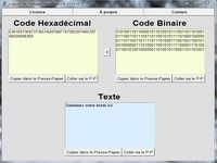 Convertisseur Binaire - Hexadécimal - ASCII