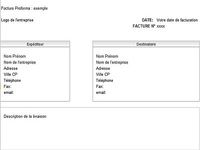 Modèle de Facture Proforma