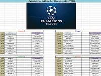 Calendrier Ligue des Champions 2017-2018