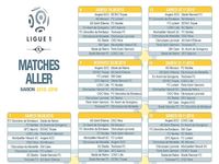 Calendrier officiel Ligue 1 2015/2016