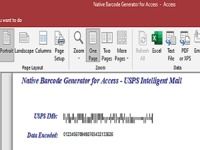 Access USPS Barcode Generator