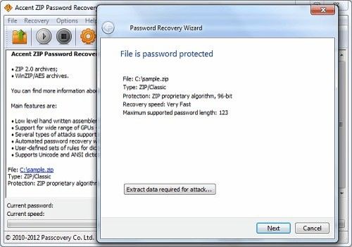 Telecharger Accent ZIP Password Recovery