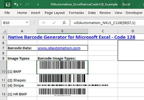 Telecharger Excel Code 128 Barcode Generator