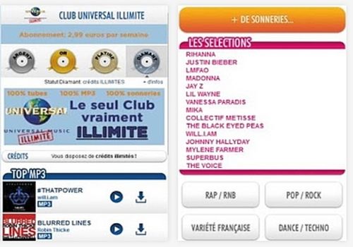 Telecharger Club Universal Music Illimité Android