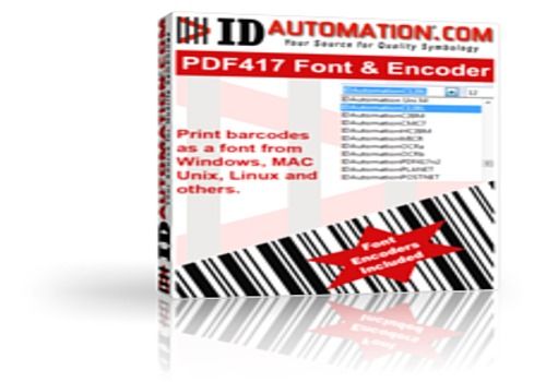 Telecharger IDAutomation PDF417 Font and Encoder