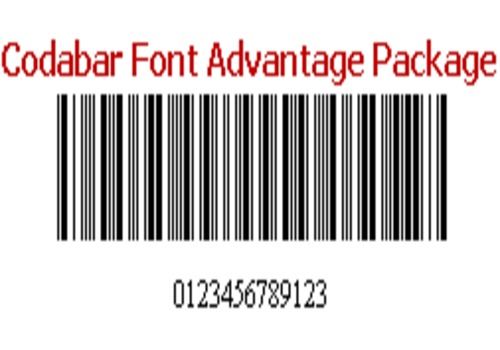 Telecharger Codabar Font Package
