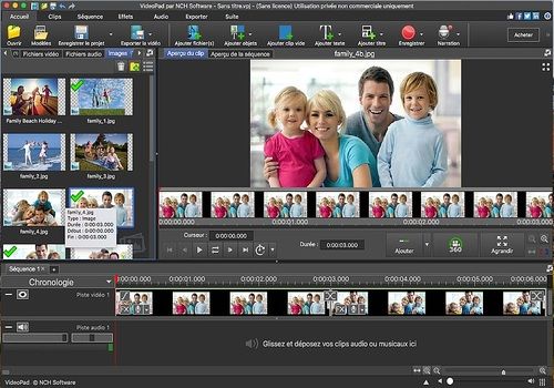Telecharger VideoPad - Montage vidéo gratuit pour Mac (12.14)