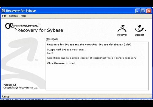 Telecharger Recovery for Sybase