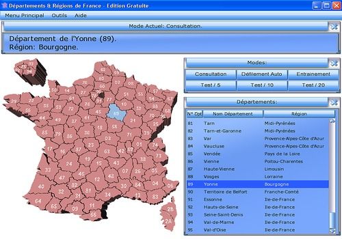 Telecharger Départements & Régions de France