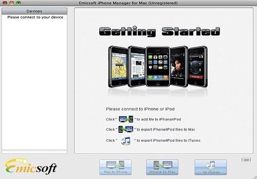 Telecharger Emicsoft iPhone Gestionnaire pour Mac