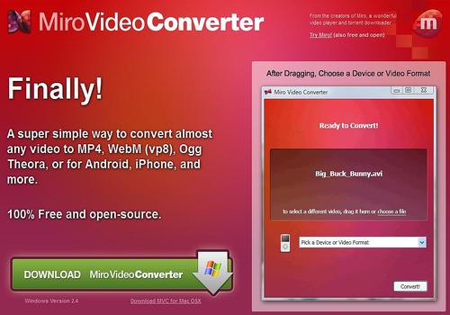 Telecharger Miro Video Converter