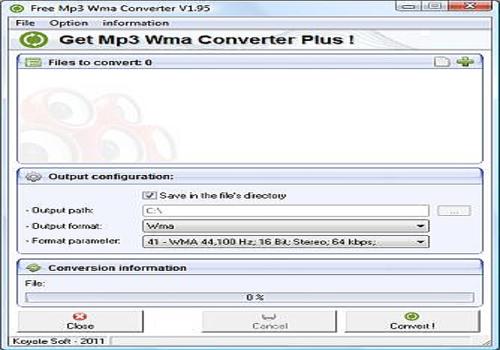 Telecharger Free MP3 WMA Converter