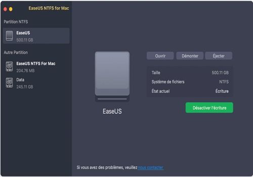Telecharger EaseUS NTFS For Mac