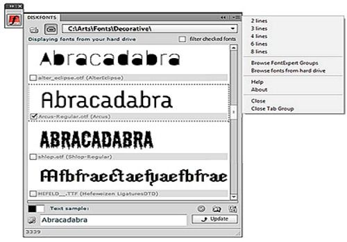 Telecharger DiskFonts font viewer