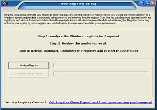 Telecharger Free Registry defrag