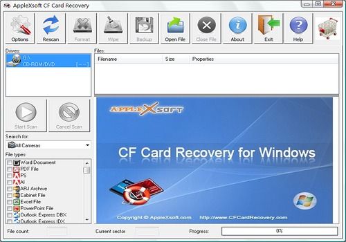 compact flash recovery app
