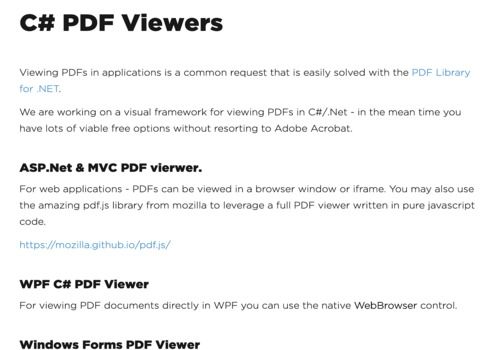 Telecharger C# PDF Viewer