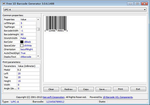 Telecharger Free 1D Barcode Generator