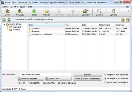 Telecharger Express Zip - Logiciel de compression de fichiers