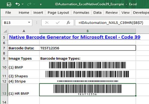 Telecharger Excel Code 39 Barcode Generator