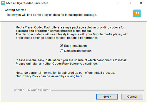 Telecharger Media Player Codec Pack