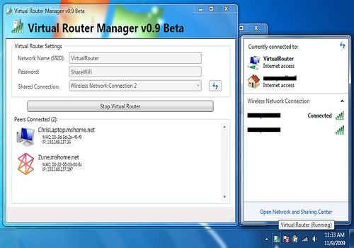 Telecharger My Router - Virtual Router Manager 