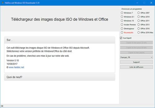 Telecharger Windows ISO Downloader