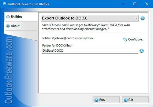 Telecharger Export Outlook to DOCX