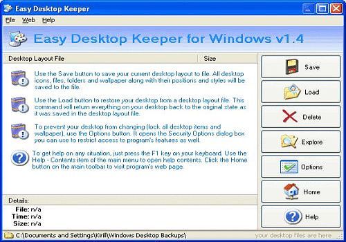 Telecharger Easy Desktop Keeper