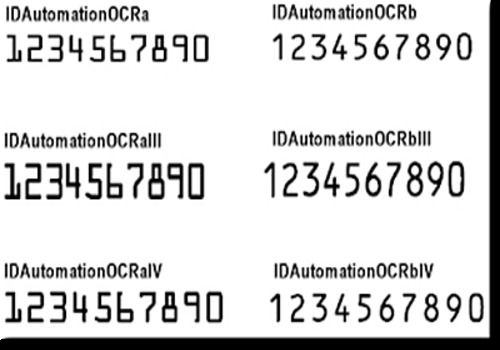 idautomation ocr font