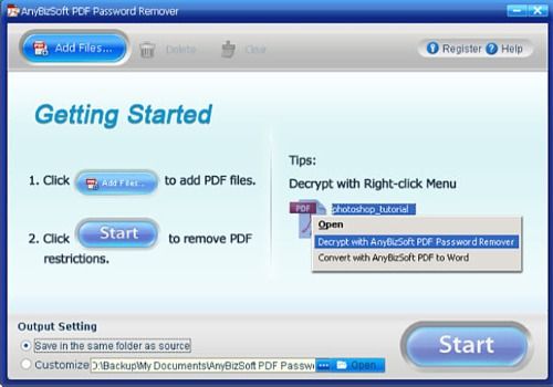Telecharger AnyBizSoft PDF Password Remover